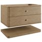 James Martin Allamari 36" Single Bathroom Vanity in Dune Mist with 3 cm Victorian Silver Silestone Top and Rectangular Sink, , large