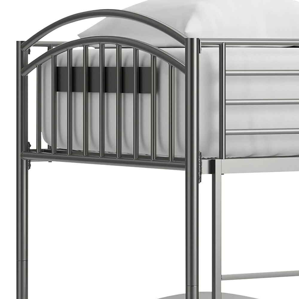 Ashley Lanceburg Twin over Twin Bunk Bed with Ladder in Gray, , large