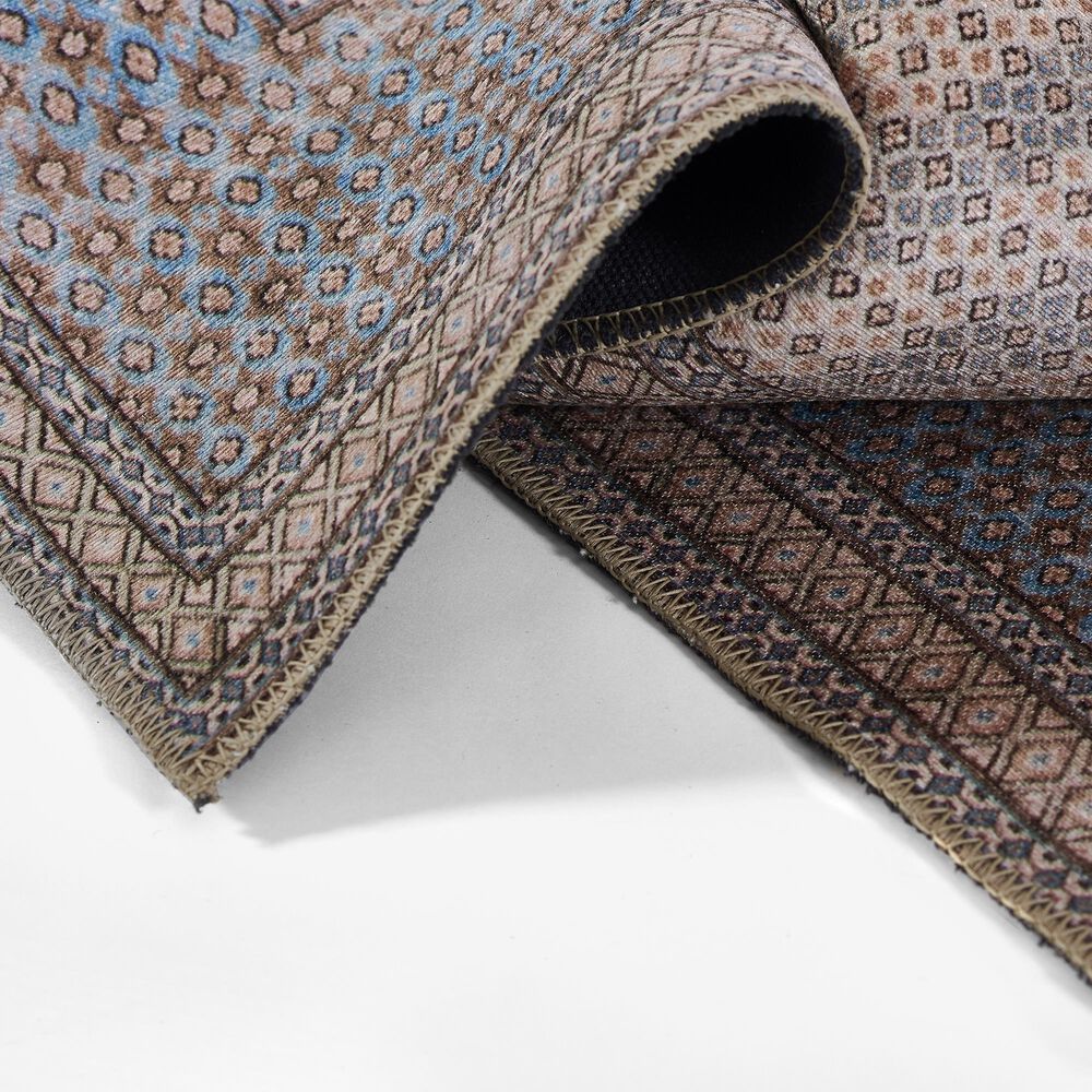 Momeni Afshar 2&#39;3&quot; x 7&#39;6&quot; Blue Runner, , large