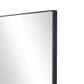 Maple and Jade 32" x 18" Wood Rectangular Wall Mirror with Thin Frame in Black, , large