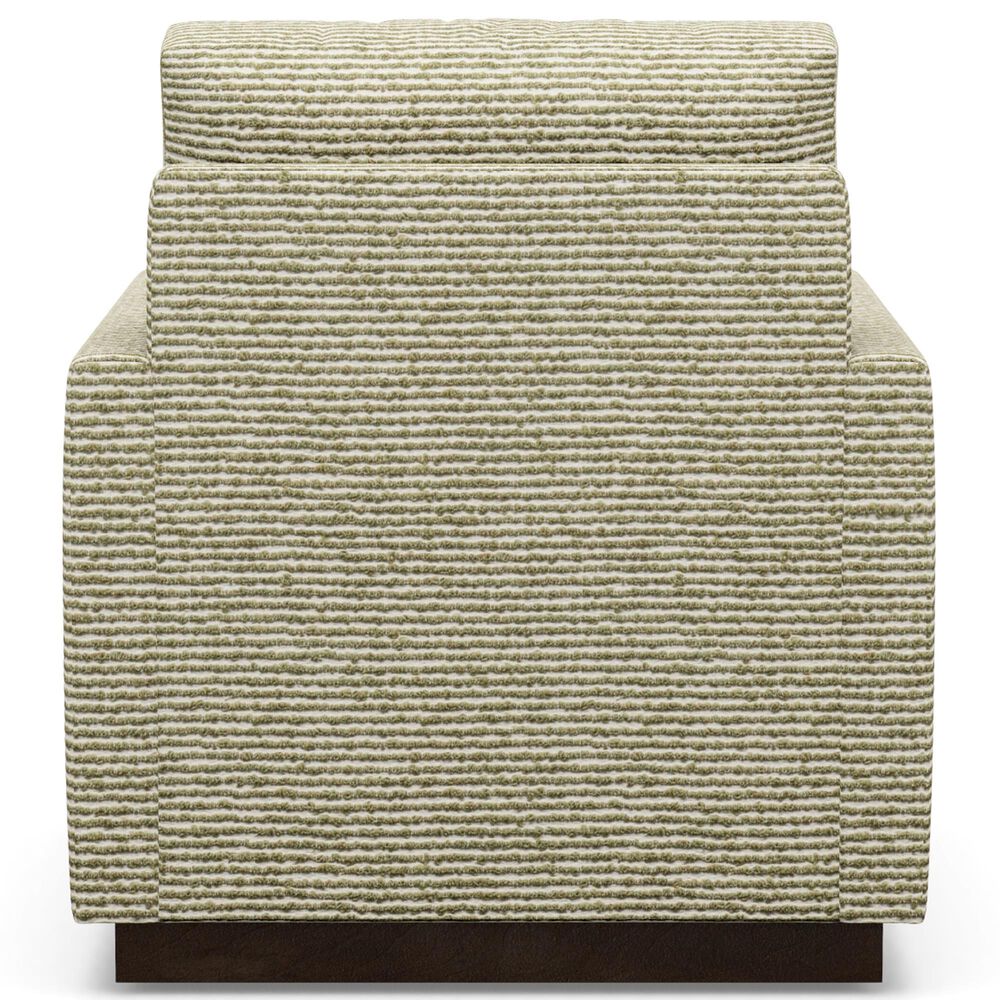Lexington Furniture Meadow View Swivel Chair in Green and Off White Stripe, , large