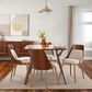 LumiSource Anabelle Side Chair with Cream Cushion in Walnut (Set of 2), , large