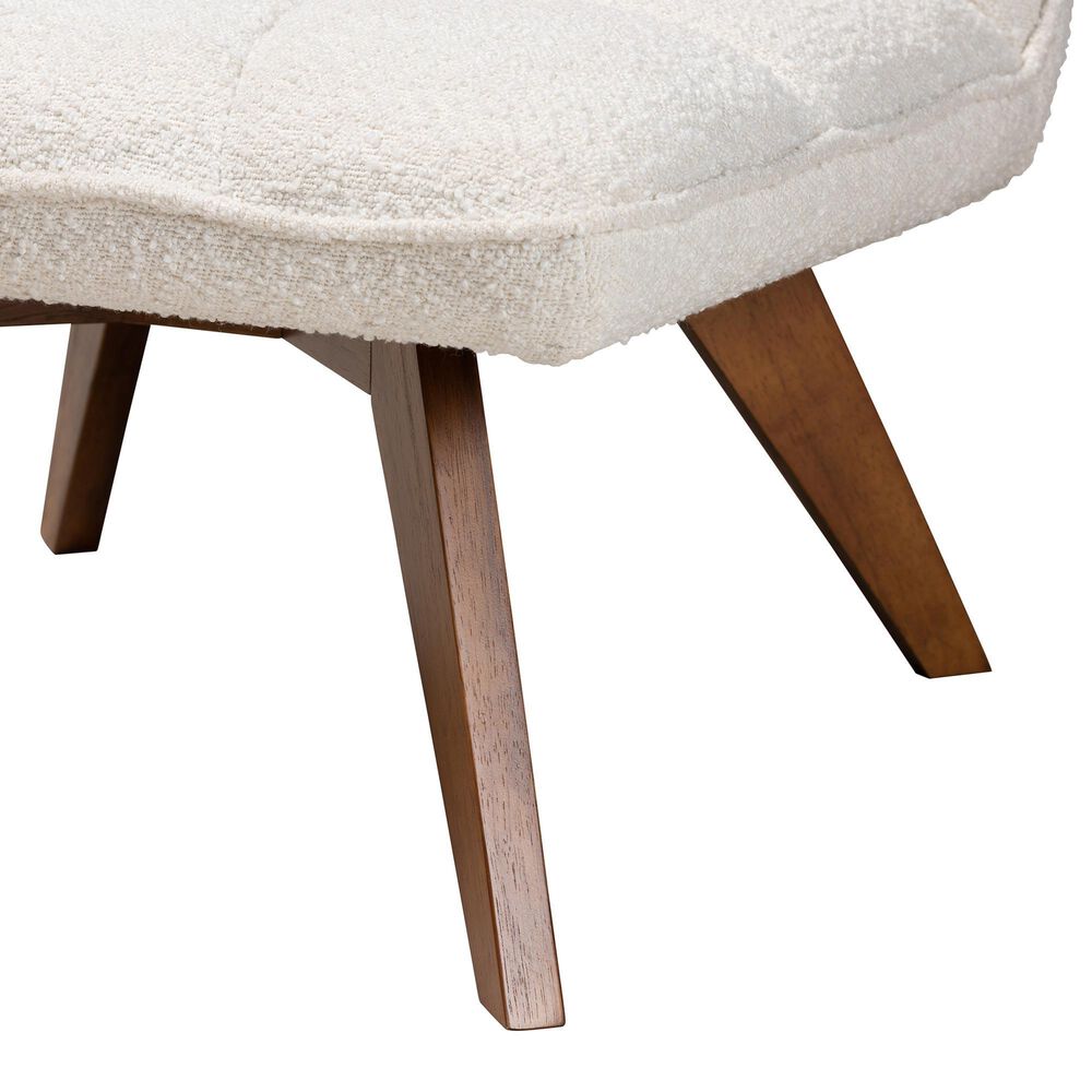 Baxton Studio Darielle Accent Chair in Cream, , large