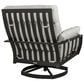 Venture Contempo and Smith Lake 5-Piece Round Firepit Chat Set in Textured Black, , large