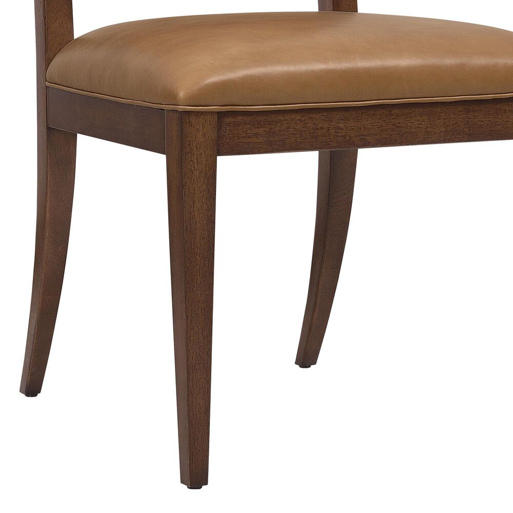 Hooker Furniture Archives Side Chair with Dark Blond Upholstered in Classic Walnut, , large