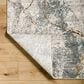 Surya Dresden Medium Gray, White, Gray, Light Slate, Mustard and Rust 12" x 15" Area Rug, , large