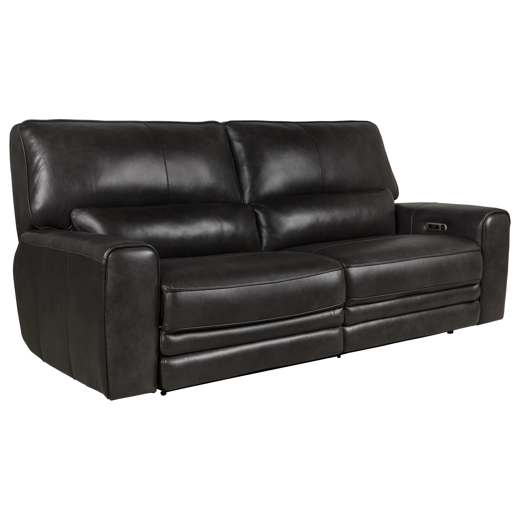 Sienna Designs Power Reclining Sofa in New Berlin Smoke Grey