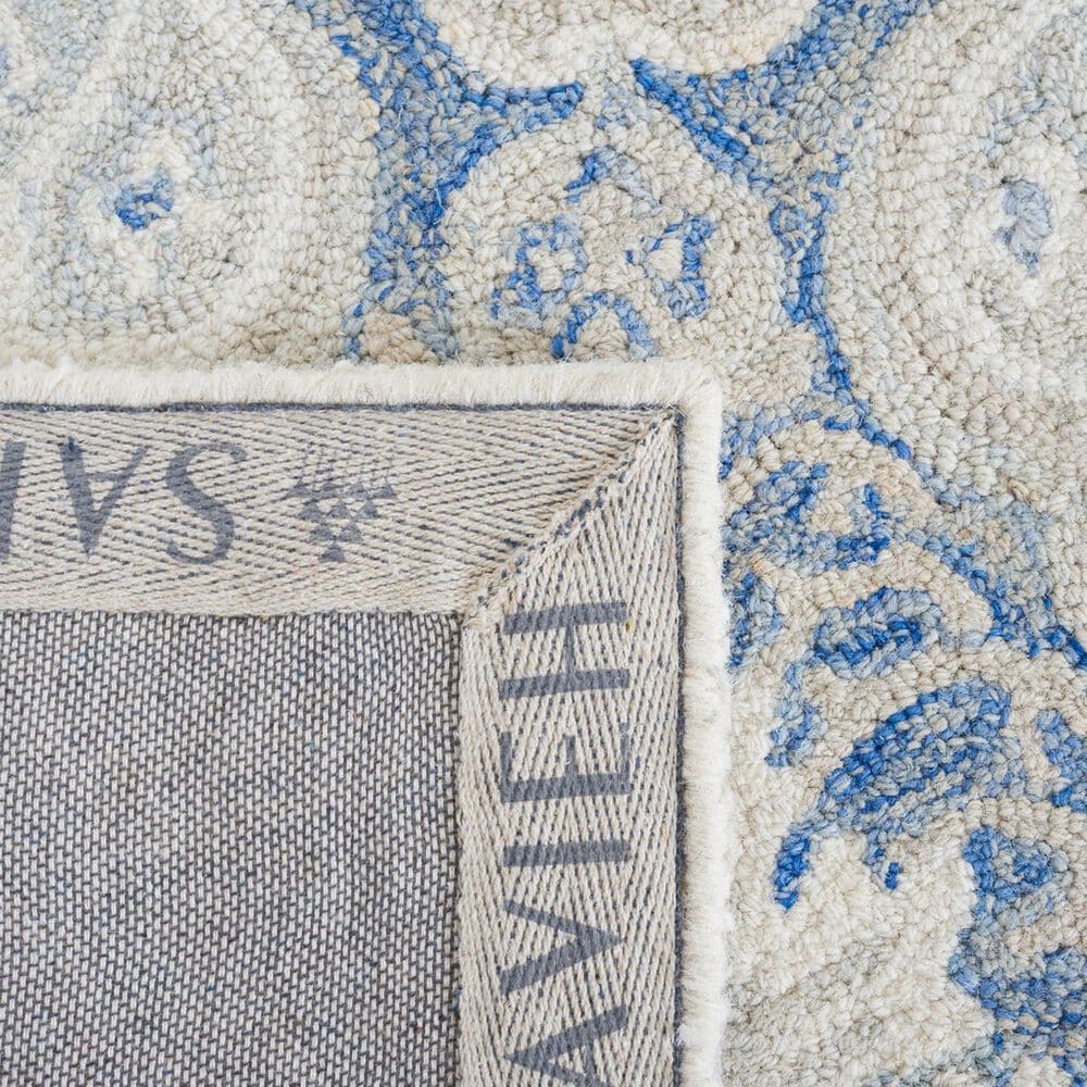 Safavieh Micro-Loop MLP539M 8&#39; x 10&#39; Blue and Ivory Area Rug, , large