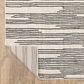 ROW by Oriental Weavers Hunter Black and Beige 3"3" x 5" Area Rug, , large