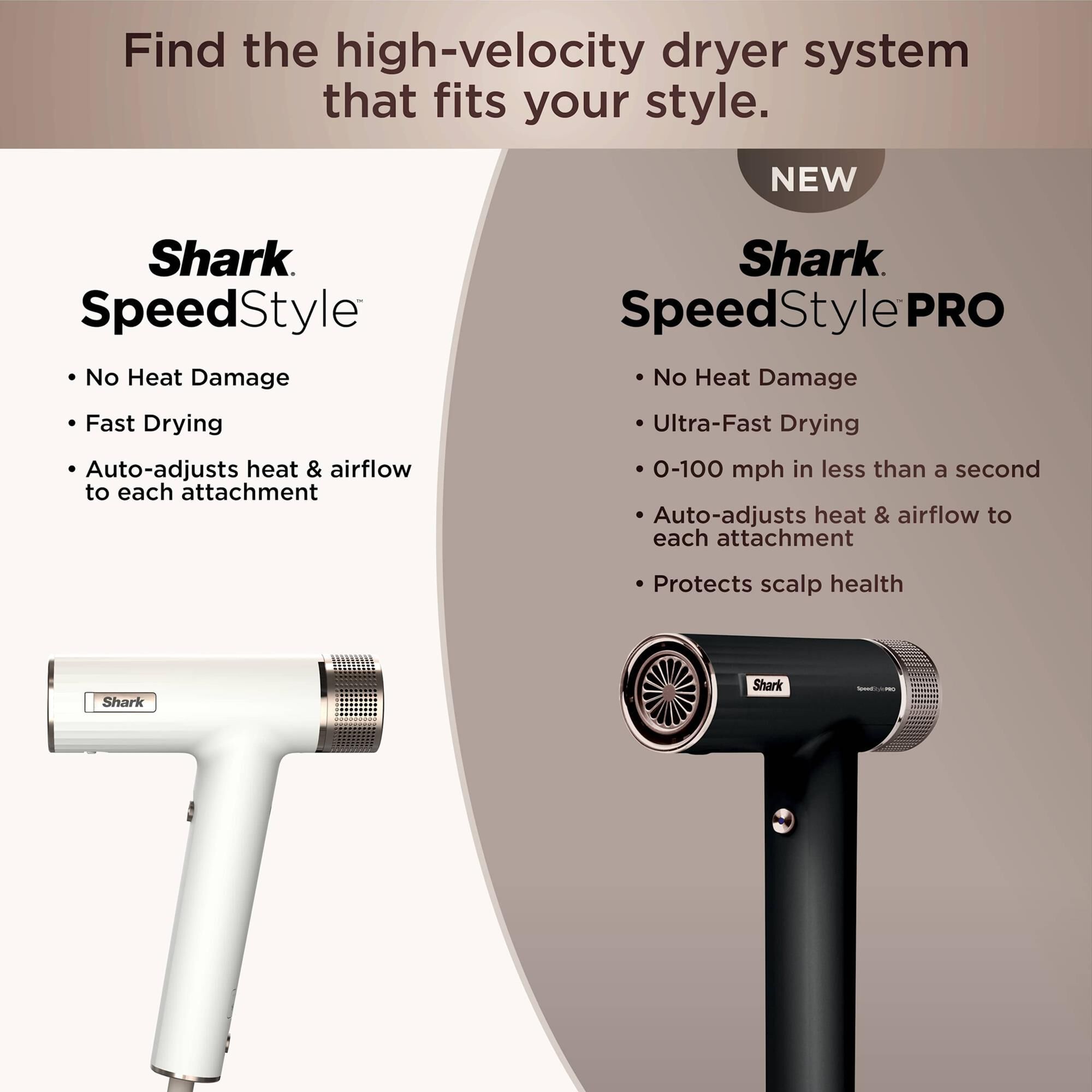 Shark SpeedStyle Pro Hair Dryer for Curly and Coily in Black