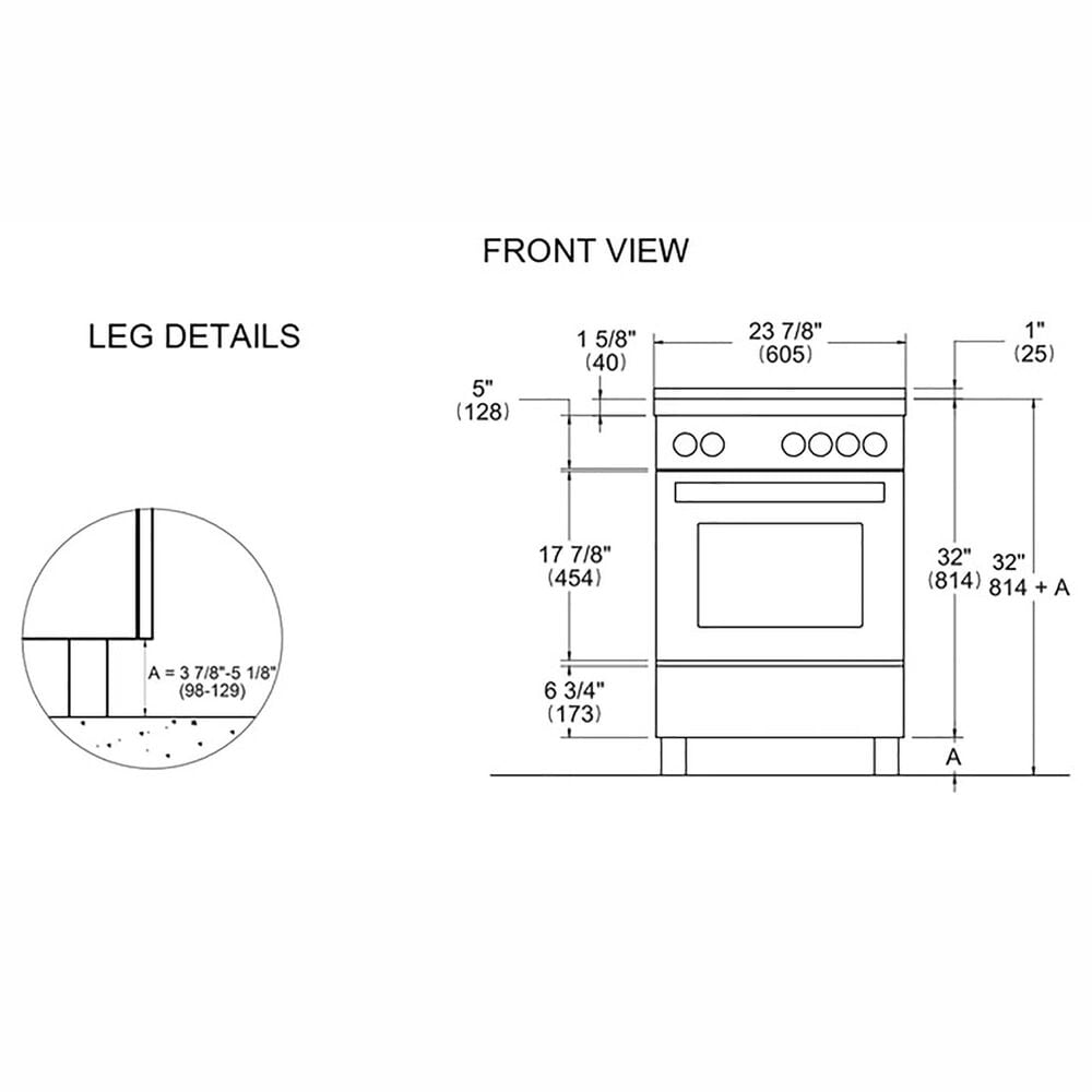 Bertazzoni Master 2.5 Cu. Ft. Freestanding Gas Range in Stainless Steel, , large