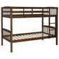 Linon Home Decor Perryton Twin Over Twin Bunk Bed in Warm Oak, , large