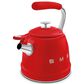 SMEG 2.3L Retro Style Electric Whistling Kettle in Red, , large