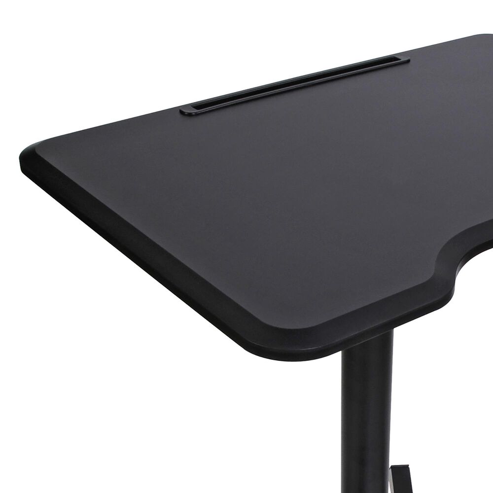 HP Adjustable Sit/Stand Laptop Desk in Black, , large