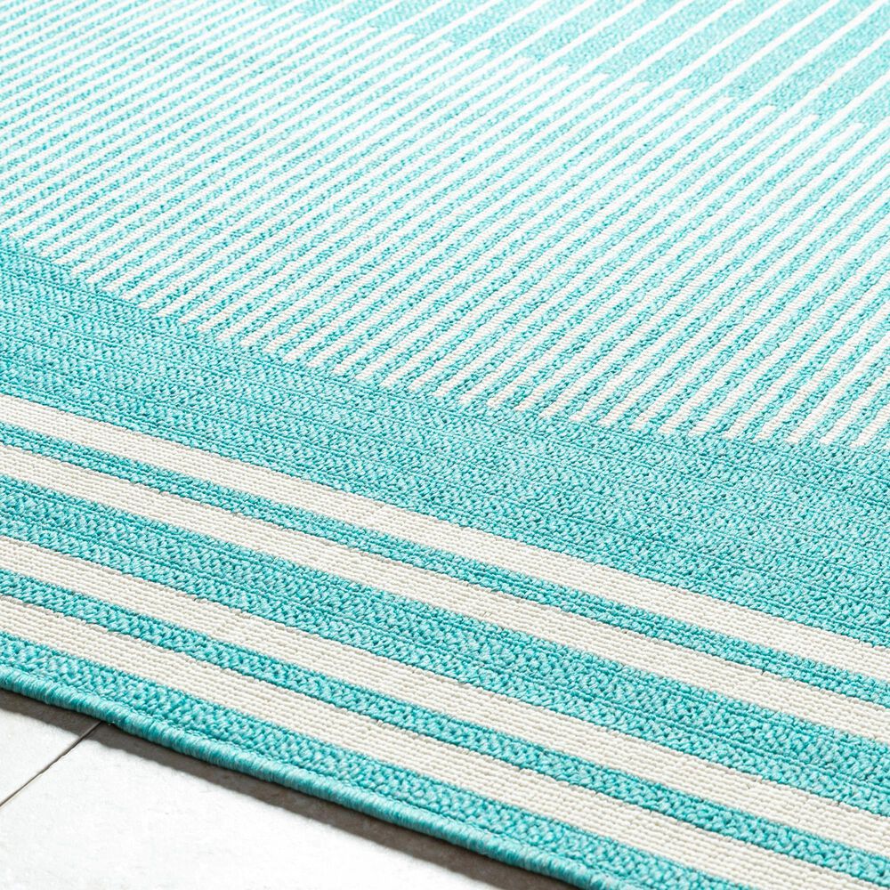 Surya Alfresco 7&#39;3&quot; Square Pewter, Slate and Beige Indoor/Outdoor Area Rug, , large