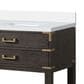 Lexora Home Norwalk 84" Double Bathroom Vanity in Brown Oak with White Cultured Marble Top  and Rectangle Sink, , large