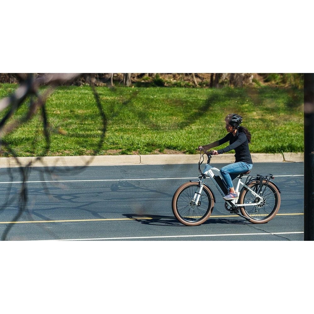 Magnum Metro X Electric Bike in White and Silver, , large