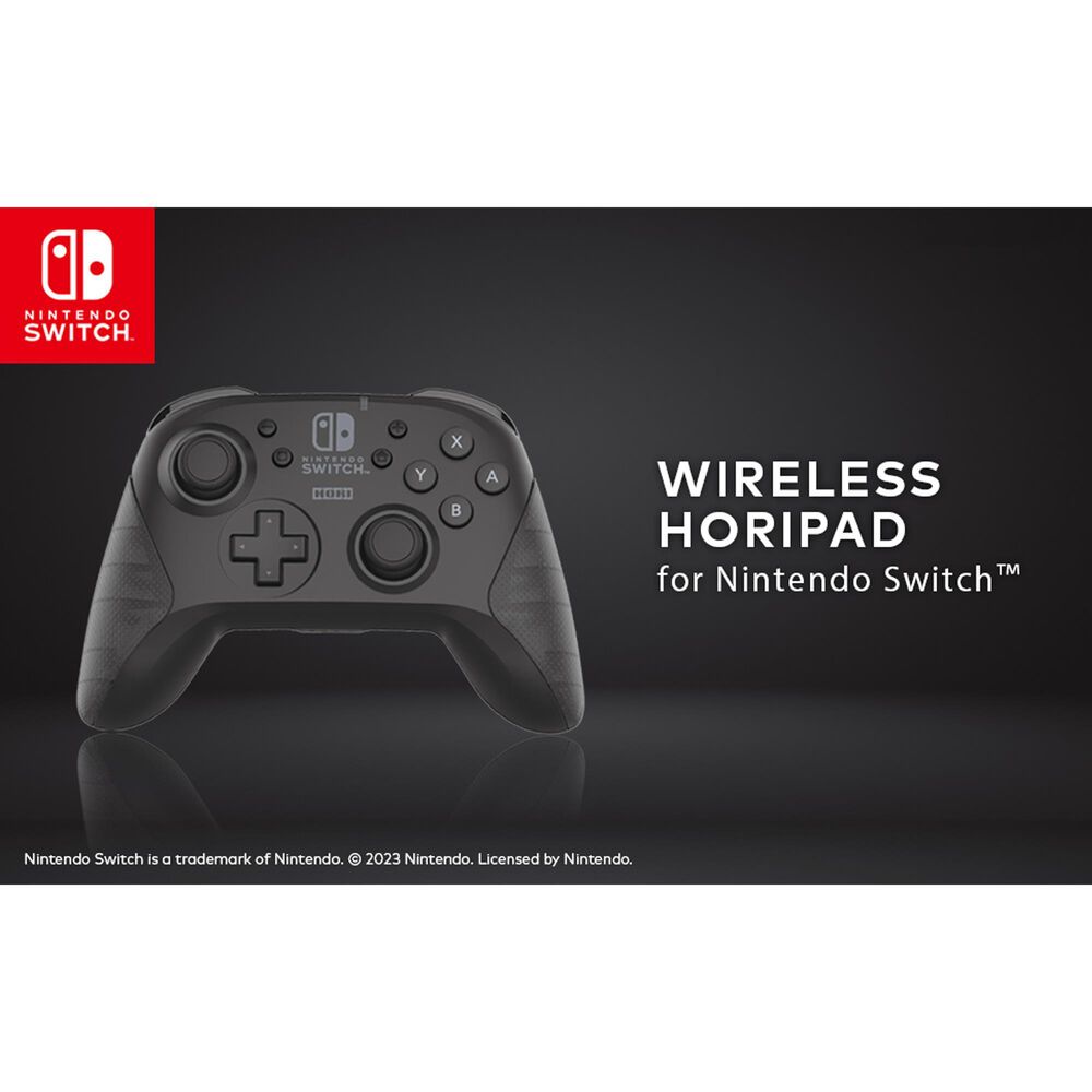 Hori Horipad Wireless Gaming Controller in Black - Nintendo Switch, , large