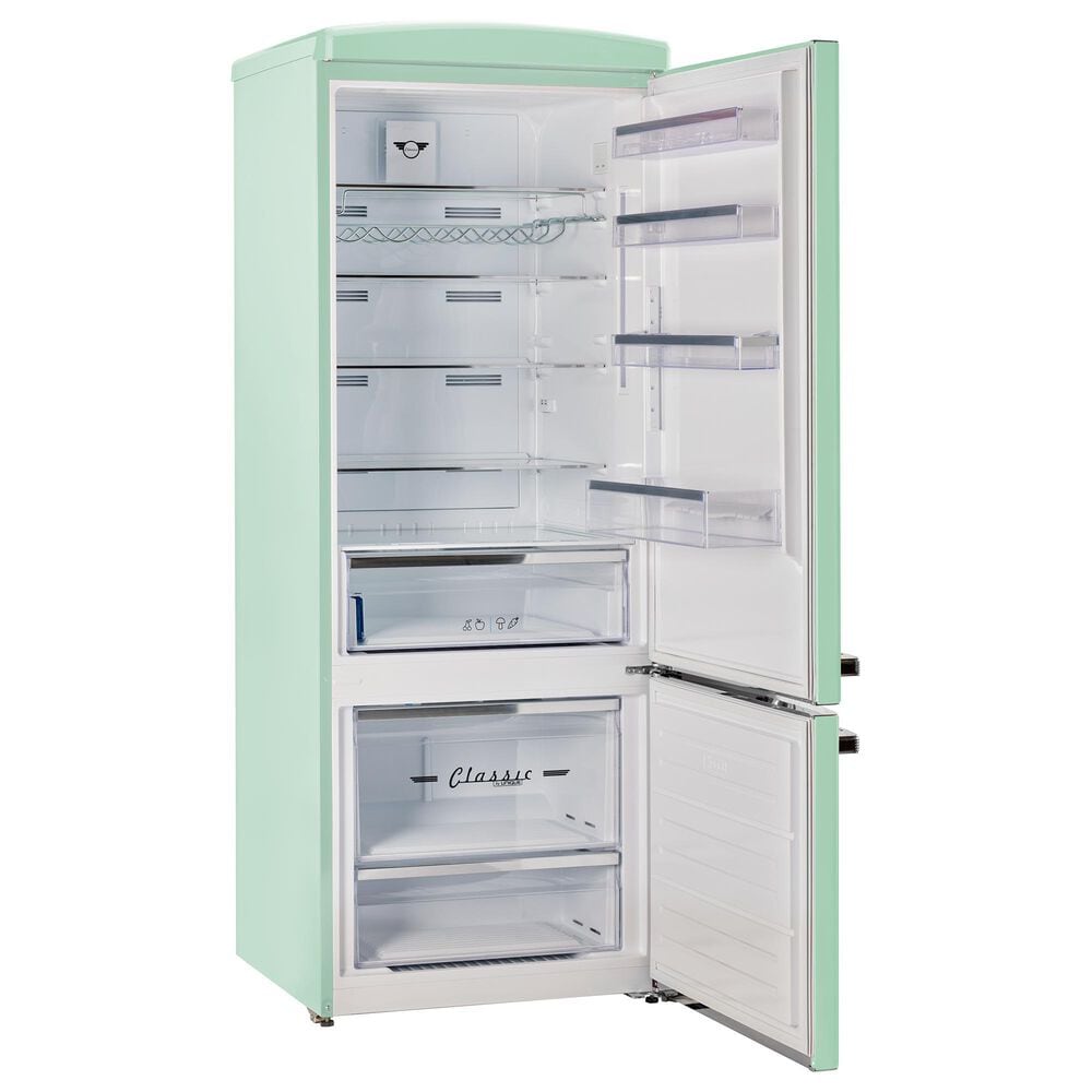 Unique Appliances Classic Retro 17 Cu. Ft Bottom Mount Refrigerator in Summer Mint Green, , large