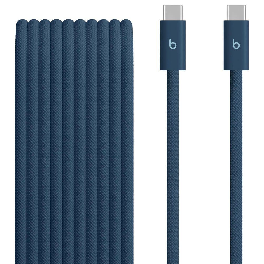 Beats 240W 10" USB-C to USB-C Braided Cable in Nitro Navy, , large