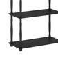 HOMLUX Turn-N-Tube 5-Tier Open Storage Bookshelf in Americano and Black, , large