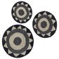 Maple and Jade 24" x 24" Bohemian Abstract Wall Decor in Black (Set of 3), , large
