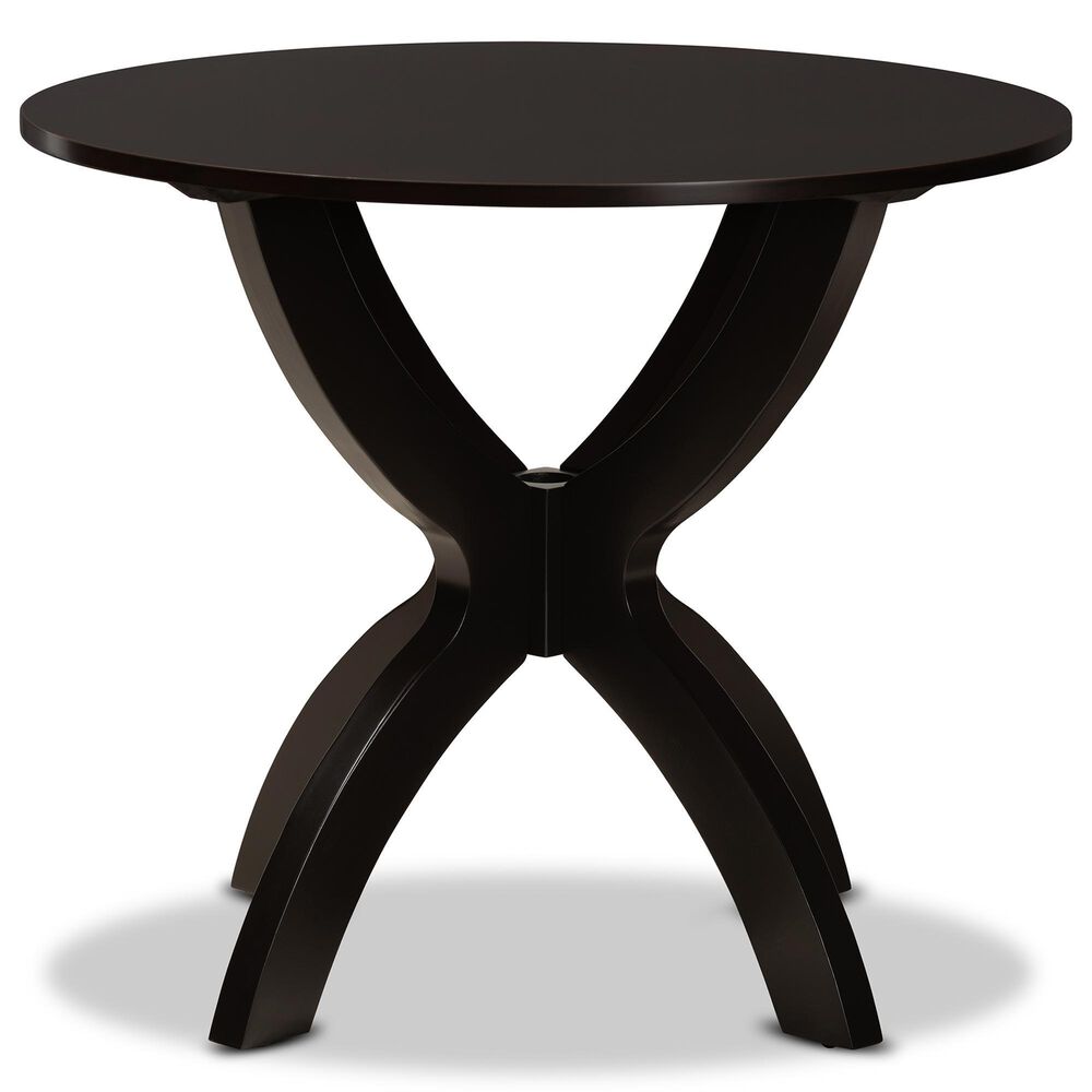 Baxton Studio Tilde Dining Table in Dark Brown - Table Only, , large