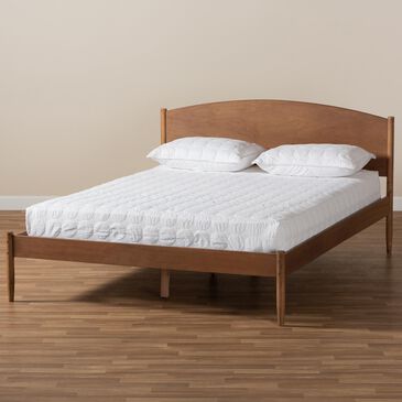 Baxton Studio Leanora Queen Platform Bed in Ash, , large