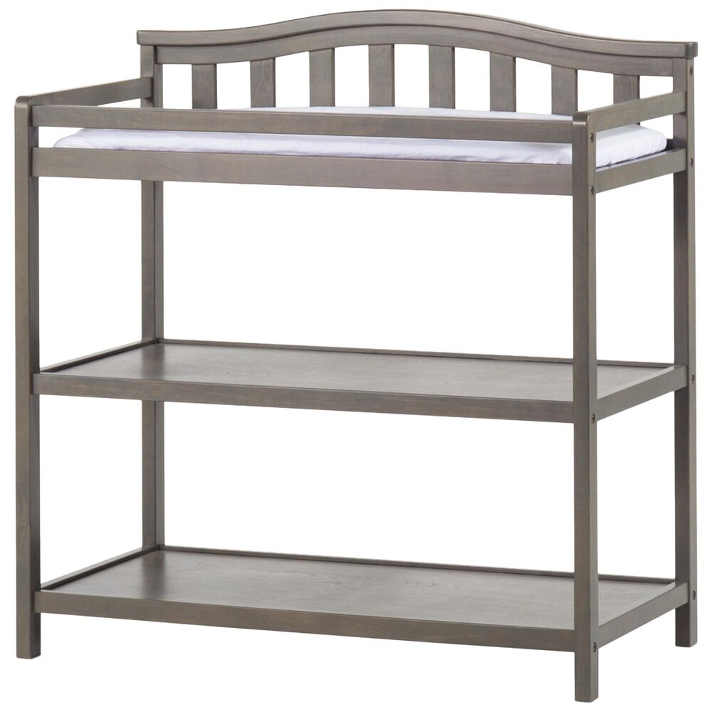 Foundations Worldwide Hampton 2 Piece Arch Top Nursery Set in Dapper Gray, , large