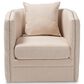 Baxton Studio Micah Swivel Chair in Beige, , large