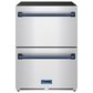 Thor Kitchen Gordon Ramsay 5.4 Cu. Ft. Undercounter Drawer Freezer with Blue Handle Kit in Stainless Steel, , large