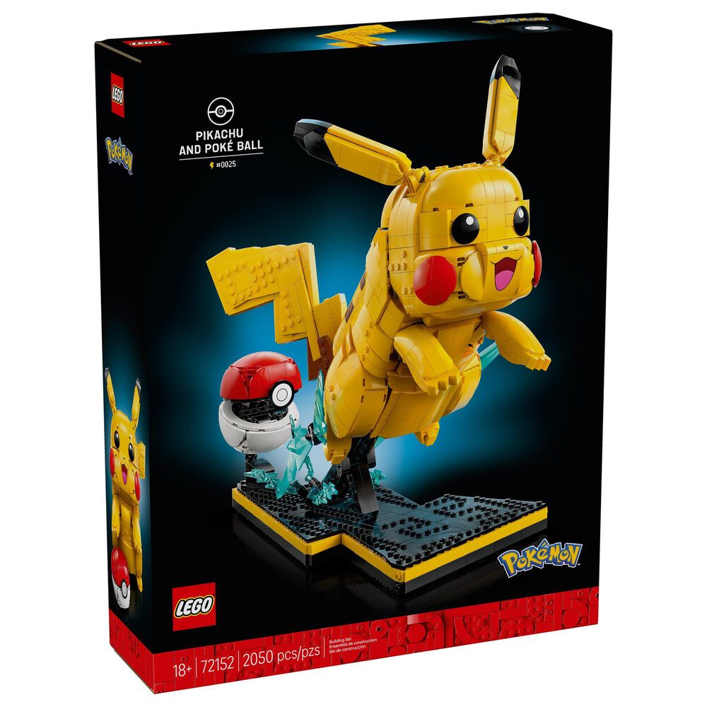 LEGO Pokemon Pikachu and Poke Ball Building Set, , large