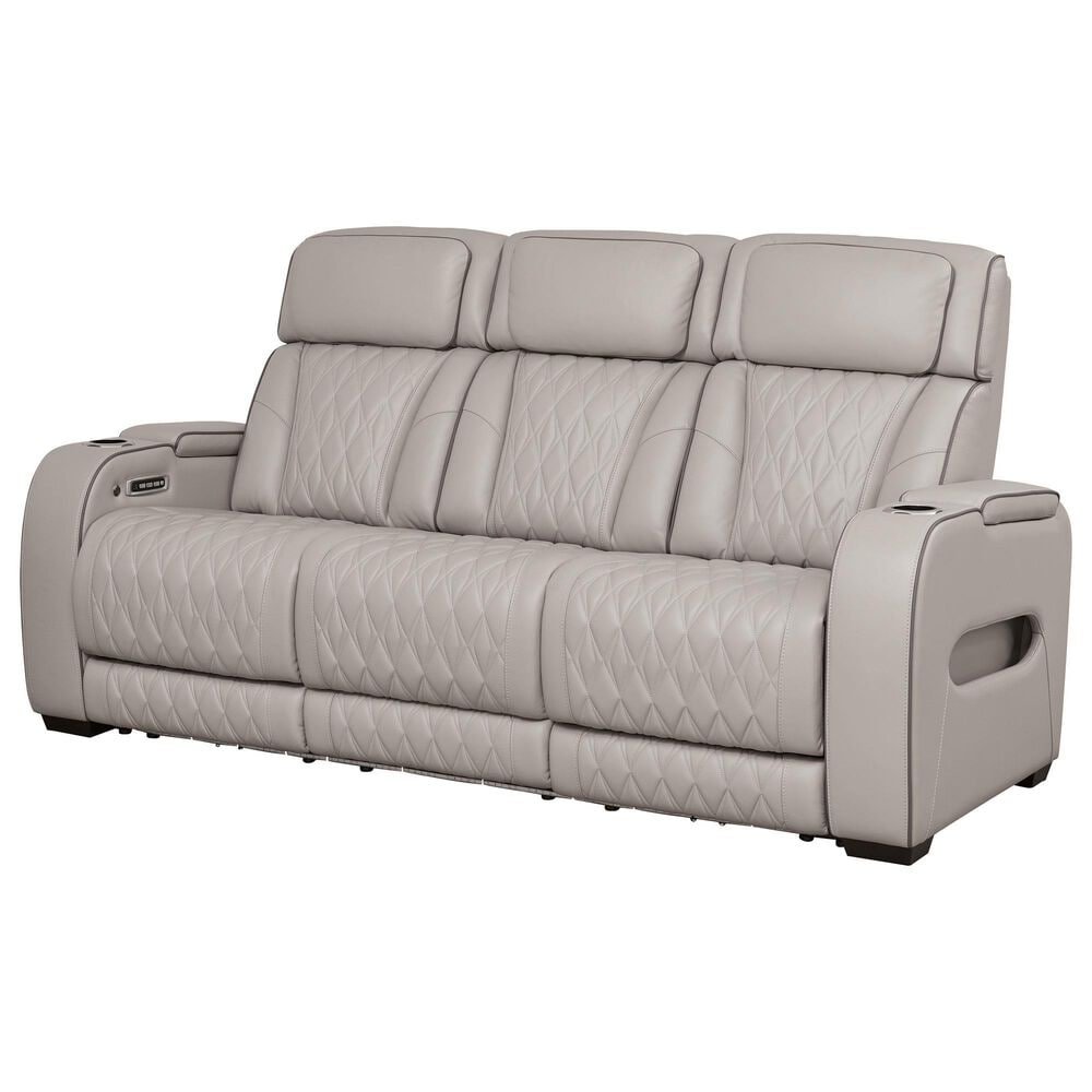 Ashley Boyington 3-Piece Power Reclining Living Room Set in Gray, , large
