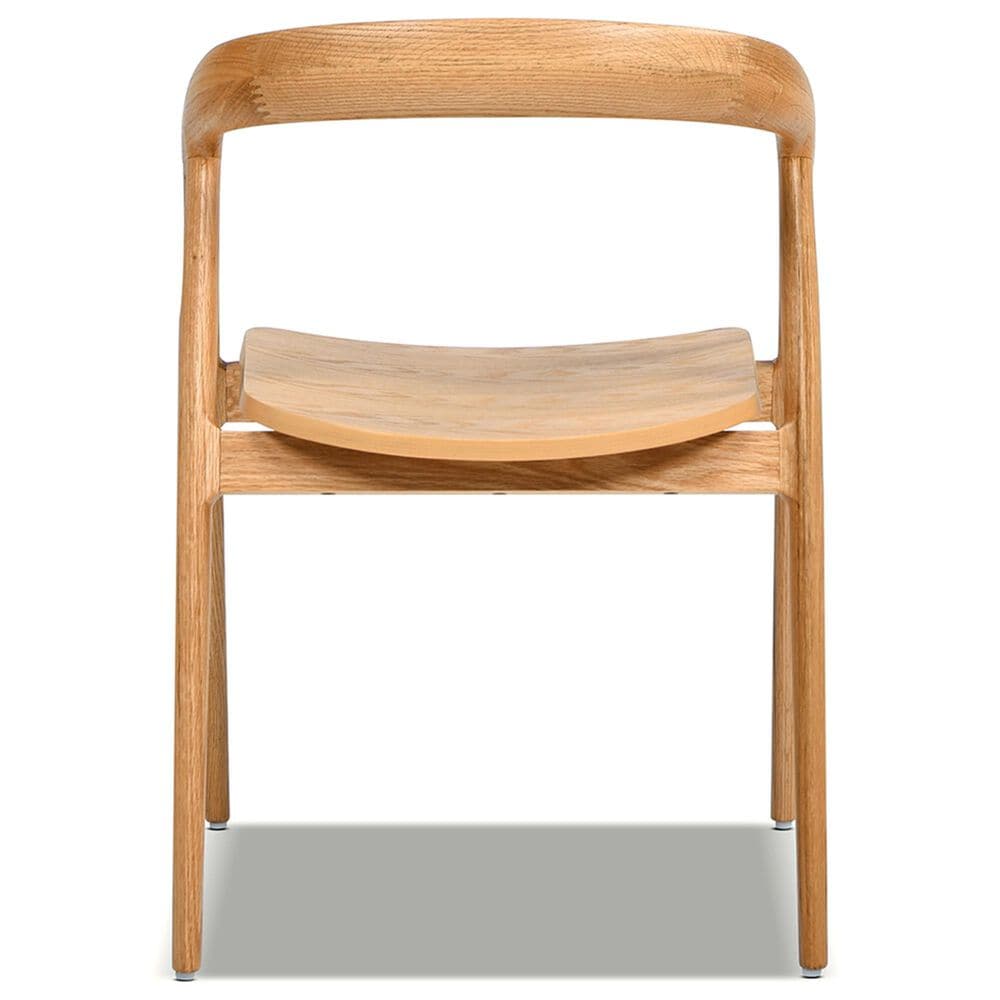 Jennifer Taylor Home Simeon Arm Chair in Warm Natural Brown, , large