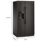 Whirlpool 28.7 Cu. Ft. Freestanding Side by Side Refrigerator in Black Stainless, , large
