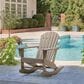 Ashley Sundown Treasure Patio Rocking Chair in Driftwood, , large