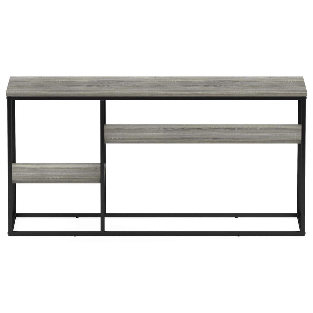 HOMLUX 45" TV Stand with 2 Open Storage Shelves in French Oak Grey, , large