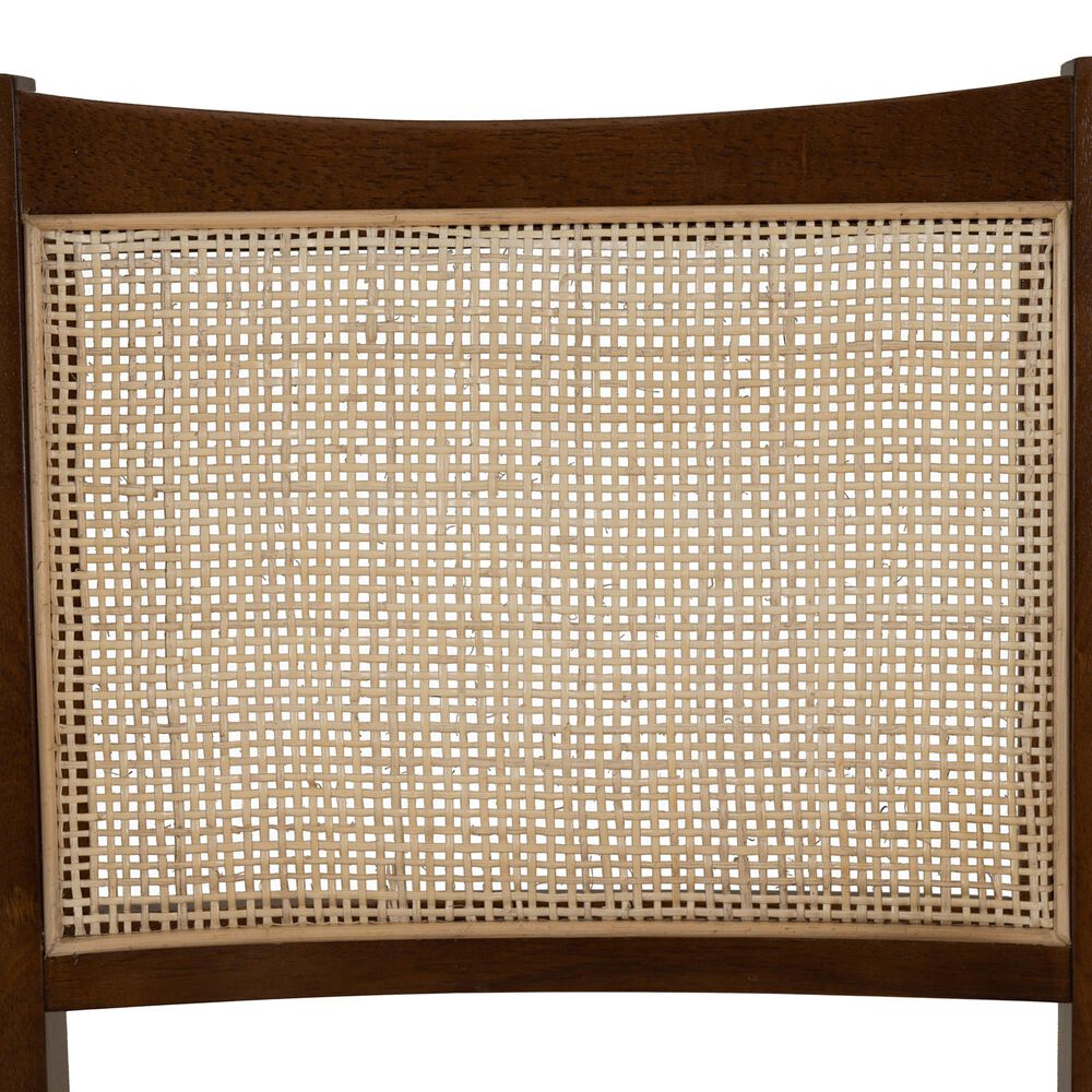 Linon Home Decor Bauer Cane Folding Side Chair in Walnut, , large