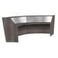 Regency Global Sourcing Marque Plexi Reception 2-Piece Desk Workstation Set in Driftwood Grey, , large