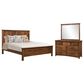 Briarwood Mission Impossible 3-Piece Queen Panel Bedroom Set in Dark Roast, , large