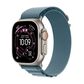 Apple Watch Ultra 3 (GPS+Cellular) 49mm Titanium Case with Light Blue Alpine Loop - Large - Natural - (2025), , large