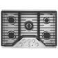 GE Profile 2-Piece Kitchen Package with 30" Built-In Microwave Combination Wall Oven and 30" Gas Cooktop in Stainless Steel, , large