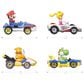 Hot Wheels Mario Kart Toy Character Vehicle 4-Pack - Mario, Yoshi, Princess Peach, Orange Shy Guy, , large