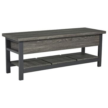 Ashley Rhyson Storage Bench in Gray, Brown and Black, , large