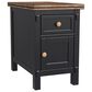 A-America Stormy Ridge Chairside Table in Chickory and Slate Black, , large