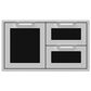 Hestan 36" Double Drawer and Storage Door, , large