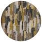 Dalyn Rug Company Kenner KN6 Black 8" Round Area Rug, , large