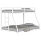 Hearth and Haven Adam Twin over Full Bunk Bed in White, , large