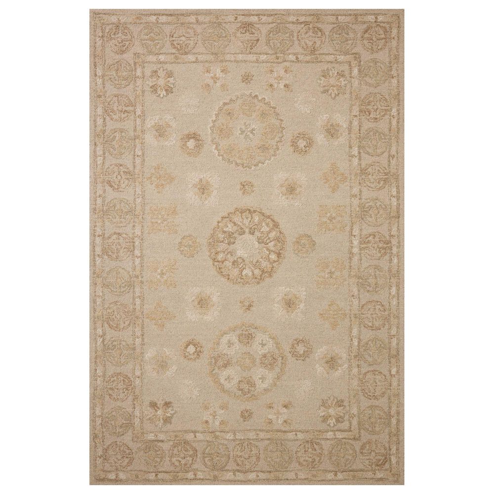 Chris Loves Julia x Loloi Dorothea Dove and Natural 5" x 7"6" Area Rug, , large