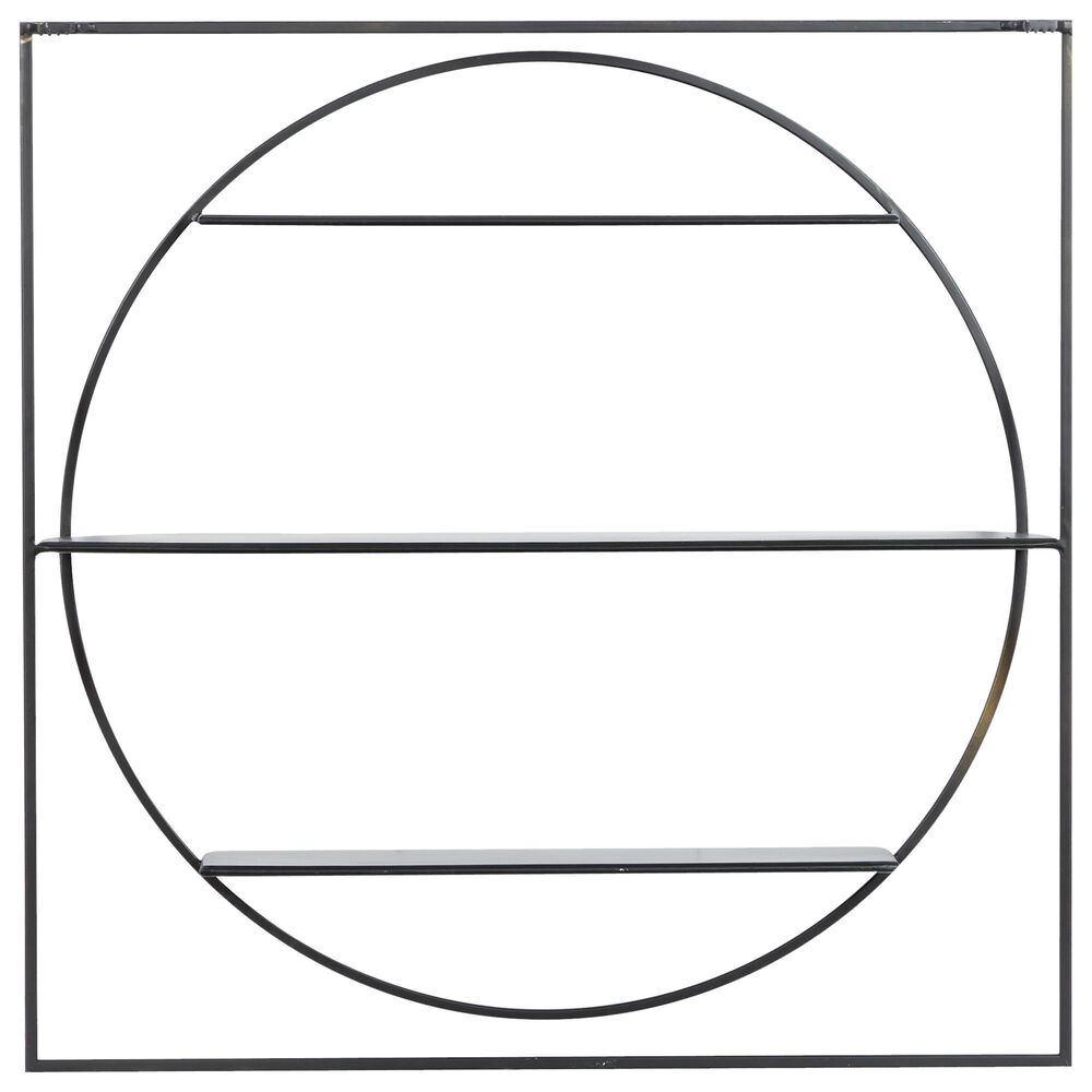 Maple and Jade 32&quot; x 32&quot; Wall Shelf in Black, , large